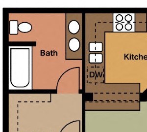 2 Bedroom 2 Bath